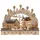 Dekohelden24 LED Holz Schwibbogen mit bewegtem Weihnachtsbaum 45 x 12 x 35 cm