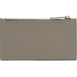 Geldbörse LIEBESKIND BERLIN "Purse WALLETS XS SOFT NAPPA", grau (neutral gray), Leder, Basic, Kleinlederwaren, Geldbeutel Portemonnaie Damenbörse