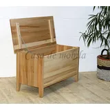 Casa Massivholz Truhe 84cm Kernbuche massiv Natur lackiert