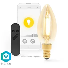 Nedis Nedis, Wi-Fi LED Glühbirne 5W 470lm E14 SmartLife Kerzenform, Weiß