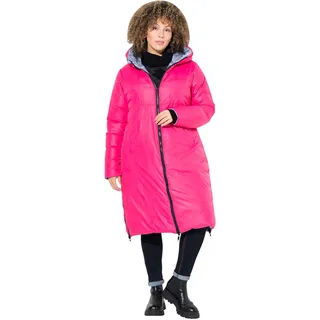 Ulla Popken Steppmantel in rot pink | 50-52