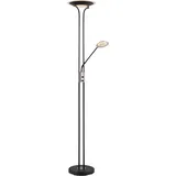 GLOBO LIGHTING LED Stehlampe "TAMIKA", schwarz Glas verchromt