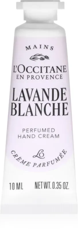 L’Occitane Lavande Blanche Hand Cream beruhigende Creme für die Hände 10 ml