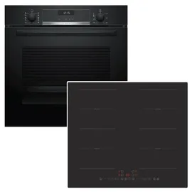 Bosch Herdset AutoPilot + PKM Flächeninduktionskochfeld autark 60cm schwarz