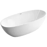 Bernstein - Freistehende Badewanne belaqua Acryl Weiß glänzend 170x80x58cm