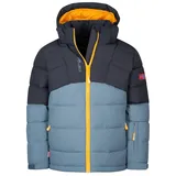 Trollkids Winterjacke Gryllefjord Schwarz/Stahlblau/Mango, Größe 98