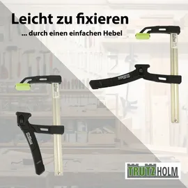 Trutzholm Einhandzwinge Aluminium 16 cm grau