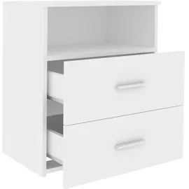 vidaXL Nachtschrank 50 x 32 x 60 cm Weiß