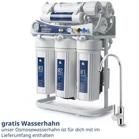 Osmofresh Osmoseanlage Proline X3 | 750 GPD | Premium Osmosehahn GRATIS