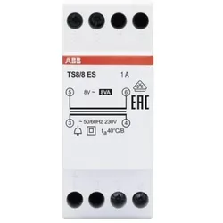 ABB TS 8/8 ES Klingeltransformator 8VA, 8VAC, Energy Saving 2CSM228595R0812 TS88ES