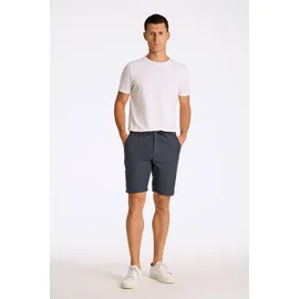 Lindbergh Shorts LINDBERGH, Herren, Gr. L, N-Gr, blau (navy), Web, Obermaterial: 55% Baumwolle, 45% Leinen, unifarben, regular fit kniefrei, Hosen Shorts, Sommerhose mit Taschen