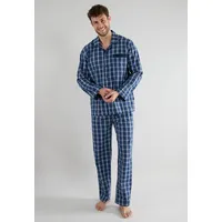 Götzburg Pyjama Clubhouse in blau-mittel-Karo | Gr.: 52