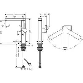 Hansgrohe Tecturis E Einhandmischer Chrom