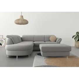 sit&more Ecksofa SIT & MORE "Apulia L-Form", grau, B:250cm H:78cm T:212cm, Webstoff (100% Polyester);Struktur weich (90% Polyester, 10% Polyamid);Luxus-Micofaser Euphoria (100% Polyester);Samtoptik (100% Polyester), Sofas, Ecksofa, wahlweise Bettfunktion,