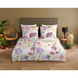 Good Morning Wendebettwäsche »Kate«, 100% Baumwolle, 135x200, Reißverschluss, Wendeoptik, Blumen, Natur bunt