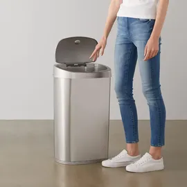 Amazon Basics Mülleimer 50 l Silber