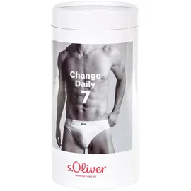 s.Oliver Slip, 7er-Pack, Logo-Bund, für Herren, 7X Schwarz XL