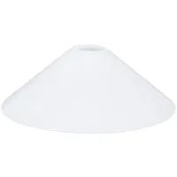 H4L Schusterschirm weiß glänzend Ø 250mm Vestaschirm Lampenglas Ersatzglas