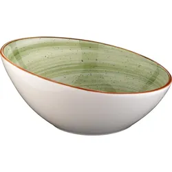 6x Bonna Aura Therapy Vanta Schale rund 16cm 35cl 7,5cm tief Grün Creme Porzellan ATHVNT16KS Bowl Müsli Salat Geschirr