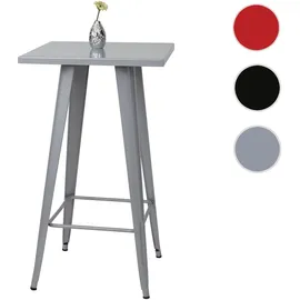Mendler Stehtisch HWC-A73 105 x 60 x 60 cm Grau