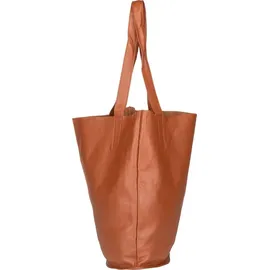 GREENBURRY Nappa Shopper Tasche Leder 43 cm braun