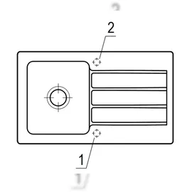 Villeroy & Boch Architectura 50 weiß alpin + Handbetätigung