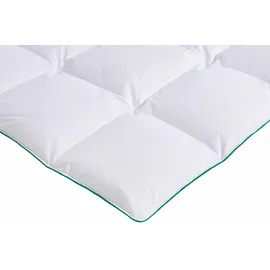 Fjödur Daunenbettdecke + Kopfkissen "Fee", weiß, B/L: 155cm x 220cm Anzahl Teile 1, B/L: 80cm x 80cm Anzahl Teile 1, Bezug: Baumwolle Füllung: Entendaune/-feder, normal, Bezug: 100% Baumwolle. Füllung: 80% Daunen, 20% Federn, Bettwaren-Sets