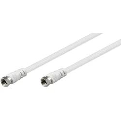 goobay SAT Anschlusskabelweiß 1,50 m F-Stecker/F-Stecker