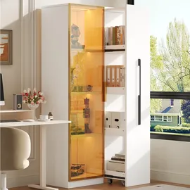 modfu Vitrine 70 x 40 x 160 cm Weiß