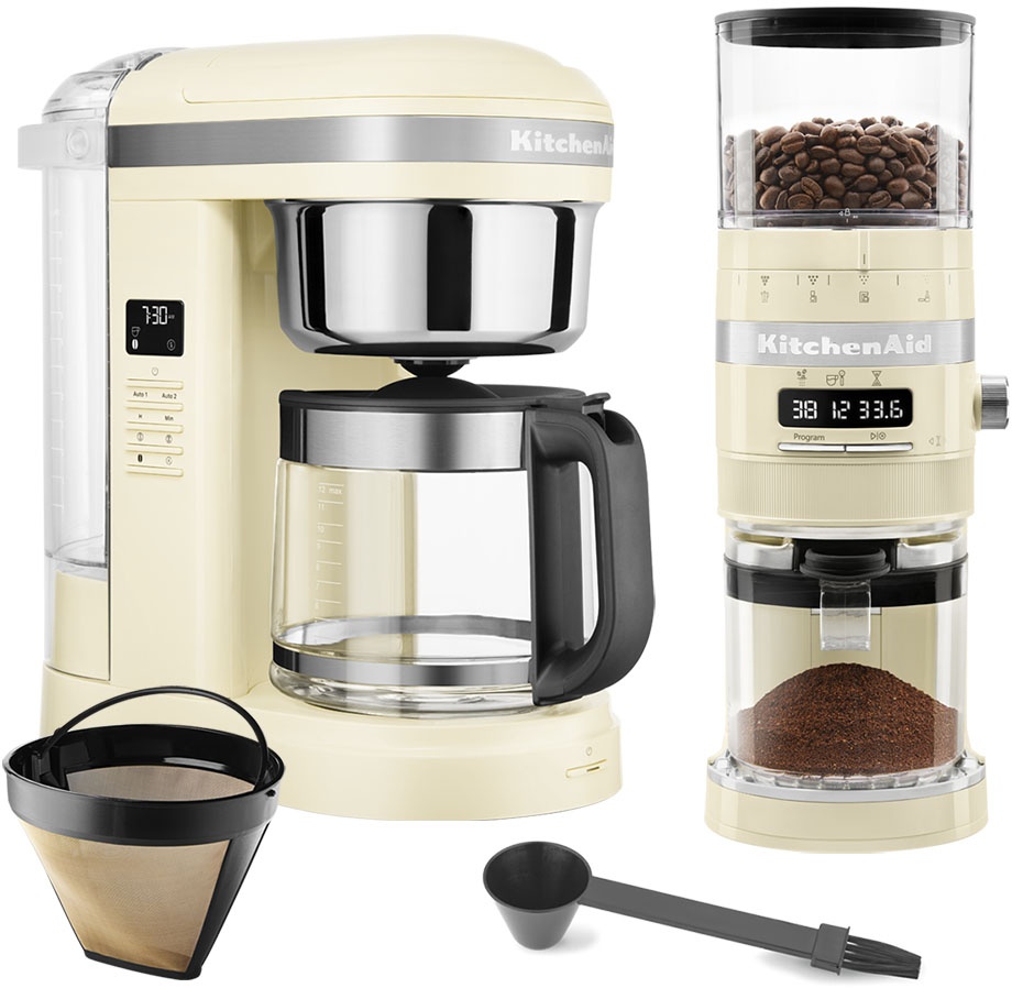 KitchenAid Kaffeemaschine 5KCM1209 + Kaffeemühle 5KCG8433 Crème