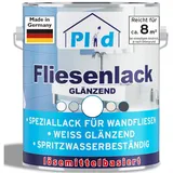 Plid Premium Fliesenlack Fliesen Lack Fliesenfarbe Fliesen steichen Weiß -Glänzend