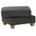 Home Affaire Polsterhocker Dalia Luxus-Microfaser 66 x 46 x 76 cm Grau