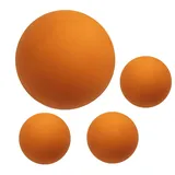 Rrlihjgu 2.36in Squash Ball Anfänger, 4pieces Training Squash Ball, Robuster Gummi Hohlball, Hochelastizitätskugeln für Erwachsene Männer und Frauen, Reaktionstraining üben