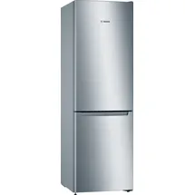Bosch Serie 2 KGN33NLEB Kühl-Gefrierkombination (282 l, 1760 mm hoch, Edelstahl)