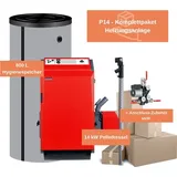 ATMOS Pelletkessel Rundum Sorglos Paket P14 für Heizung & Warmwasser