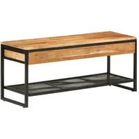 VidaXL Schuhbank 110x35x45 cm Massivholz Akazie und Eisen