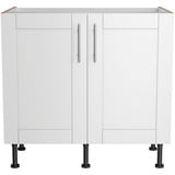 OPTIFIT Spülenschrank Ahus Breite 90 cm grau