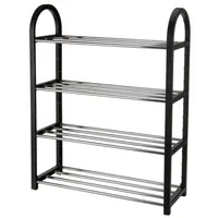 Spetebo Schuhregal 65 x 50 x 0 cm schwarz / schwarz