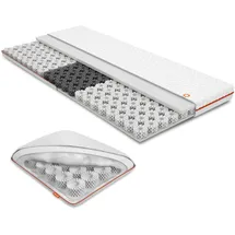 Octasleep Smart Plus Topper + Kissen 200x200 - kühlende Matratzenauflage mit Federn aus Memory Foam - 3 Zonen für ideale Unterstützung - Härtegrad 3 -Öko-Tex Zertifiziert - atmungsaktiver Topper