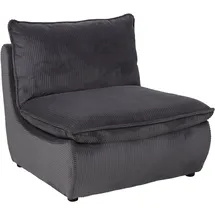 Hela Loungesessel RHODOS (1 St.), Sessel;gepolstert;aufgesetztes Kissen;Microfaser;Breitcord, Grau