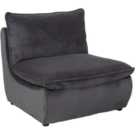 Hela Loungesessel RHODOS (1 St.), Sessel;gepolstert;aufgesetztes Kissen;Microfaser;Breitcord, Grau