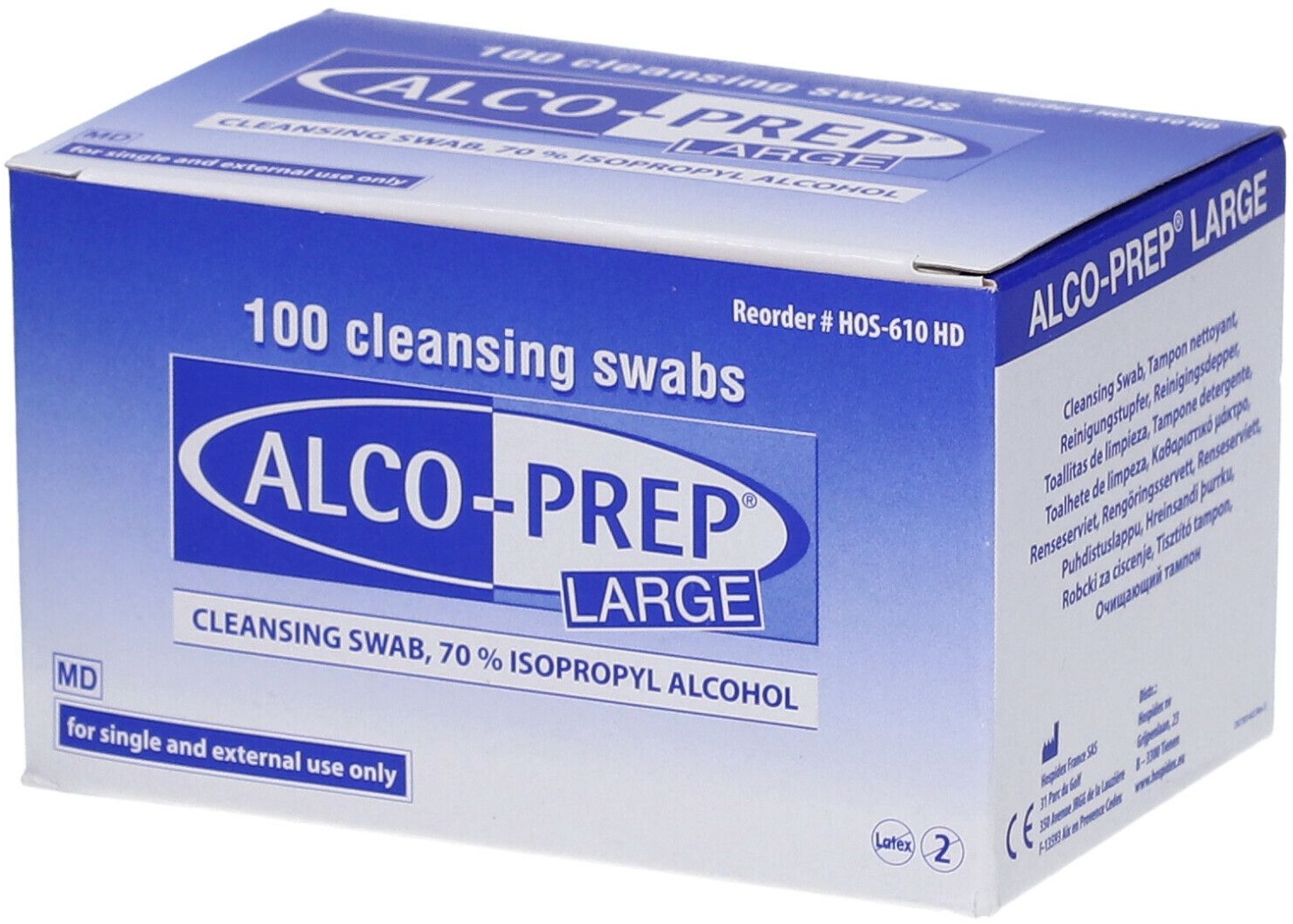 Alco-Prep® Reinigungstupfer Large