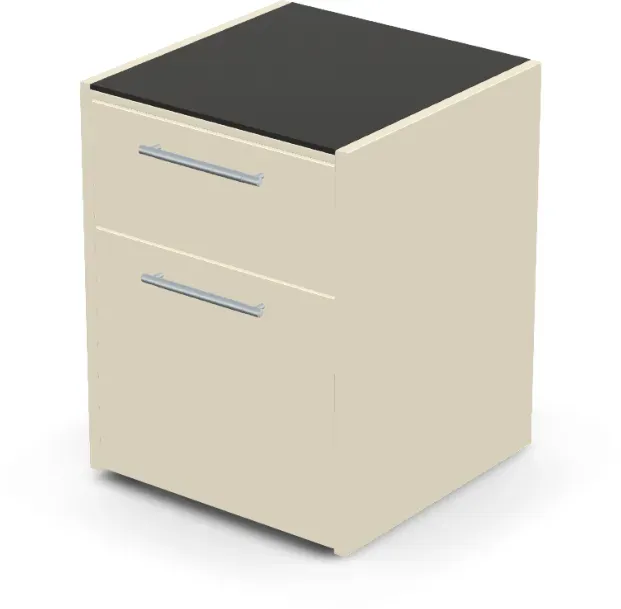 Brabura CT 60 Abfallmodul - Nero Zimbabwe / Perle Blanche / Silberner Griff
