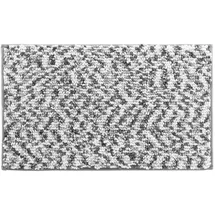 douceur d`interieur Friza Weiß/Grau 45 x 75 cm