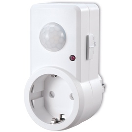 Sonero IMS060 Infrarot-Bewegungsmelder Zwischenstecker - Innenmontage in Steckdose, Schutzklasse: IP20, 120° / 9m Arbeitsfeld, weiß