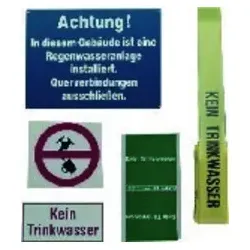 Kennzeichnungs-Set Regenwassernutzungs anlage