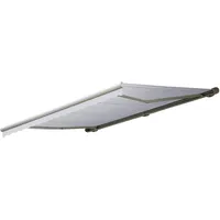 Mendler Elektrische Kassetten-Markise T124, Vollkassette Volant 5x3m ~ Acryl