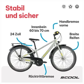 S'COOL troX pro 24 Zoll RH 0 cm grau/gelb