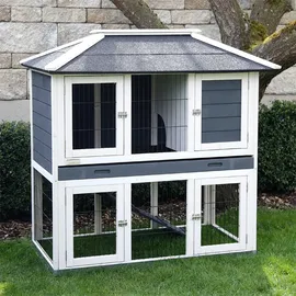 Kerbl Kaninchenstall Villa 118 x 68 x 118 cm grau