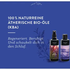 AllgäuQuelle AllgäuQuelle® Bio Geschenk-Set Öl Lavendel Eukalyptus mit Raumspray, Badeöl, Zirben-Säckchen 200 ml Flaschen